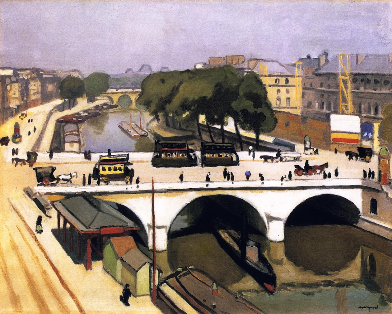 Albert Marquet - Il Pont Saint, Michel a Parigi, il Quai des Augustins, Museo Pushkin